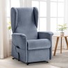 Elektrische relaxfauteuil met sta-op-functie, 2 motoren, roller, hoes Gaia Catalogus