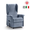 Elektrische relaxfauteuil met sta-op-functie, 2 motoren, roller, hoes Gaia 