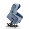 Elektrische relaxfauteuil met sta-op-functie, 2 motoren, roller, hoes Gaia 