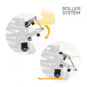 Elektrische relaxfauteuil met sta-op-functie, 2 motoren, roller, hoes Gaia 