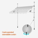 Uitklapbare luifel 200x200 cm voor buiten Somber L 