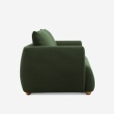 Sofa 3 zits stof moderne Noordse design 196cm groen Geert