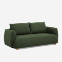 Sofa 3 zits stof moderne Noordse design 196cm groen Geert
