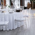 Transparante design stoelen voor ceremonies, bar of restaurant Chiavarina Crystal Karakteristieken