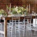 Transparante design stoelen voor ceremonies, bar of restaurant Chiavarina Crystal Afmetingen
