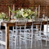 Transparante design stoelen Chiavarina Crystal voor ceremonies, bar of restaurant Afmetingen