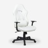 Ergonomische gaming kantoorstoel met lendenkussen in de kleur wit Estoril Light Aanbieding