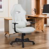 Ergonomische gaming kantoorstoel met lendenkussen in de kleur wit Estoril Light Verkoop