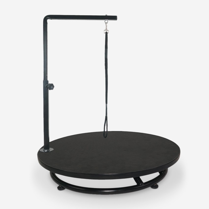 Draaibare ronde hondentrimtafel 60 cm diameter Pug Aanbieding Draaibare ronde hondentrimtafel 60 cm diameter Pug Aanbieding