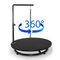 Draaibare ronde hondentrimtafel 60 cm diameter Pug Keuze