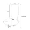 Draaibare ronde hondentrimtafel 60 cm diameter Pug Karakteristieken