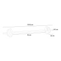 Set met body pump halterstang en 6 gekleurde gewichtsschijven 20 kg Forutsu Voorraad