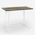Eettafel in industriële stijl 120x60 cm van hout en metaal Catal Catalogus