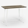 Eettafel in industriële stijl 120x60 cm van hout en metaal Catal Catalogus