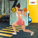 Set body pump Olympische halterstang 6 x gekleurde gewichtsschijven 20kg Forutsu