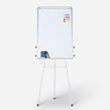 Magnetisch whiteboard 90x60c m met statief en flipover Cletus M Aankoop
