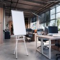 Magnetisch whiteboard 90x60c m met statief en flipover Cletus M Korting