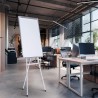 Magnetisch whiteboard 90x60c m met statief en flipover Cletus M Korting