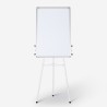 Magnetisch whiteboard Cletus L 100x70cm met standaardklem voor papierblokken Aanbieding