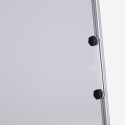 Magnetisch whiteboard Cletus L 100x70cm met standaardklem voor papierblokken Afmetingen