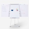 Magnetisch whiteboard 90x60 cm met uittrekbare flipover Niels M Catalogus
