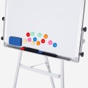 Magnetisch whiteboard 90x60 cm met uittrekbare flipover Niels M Model