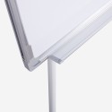 Magnetisch whiteboard 90x60 cm met uittrekbare flipover Niels M Afmetingen