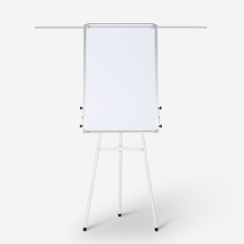 Uittrekbaar magnetisch whiteboard 90x70 cm met flipover Niels L Aanbieding