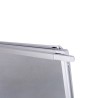 Uittrekbaar magnetisch whiteboard Niels L 90x70cm met flipover. Keuze