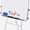 Uittrekbaar magnetisch whiteboard Niels L 90x70cm met flipover. Model
