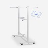 Verrijdbaar dubbelzijdig magnetisch whiteboard 180x90 cm  Albert XL Catalogus