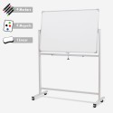 Dubbelzijdig magnetisch draaibaar whiteboard 90x60 cm Albert M Kortingen