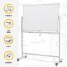 Dubbelzijdig magnetisch draaibaar whiteboard 90x60 cm Albert M Korting