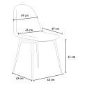 Modern design fluwelen eetkamerstoel Lozan 