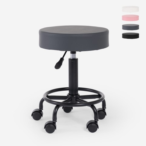 Ergonomisch verstelbare gestoffeerde draaikruk voor schoonheidsspecialisten Senzu Aanbieding