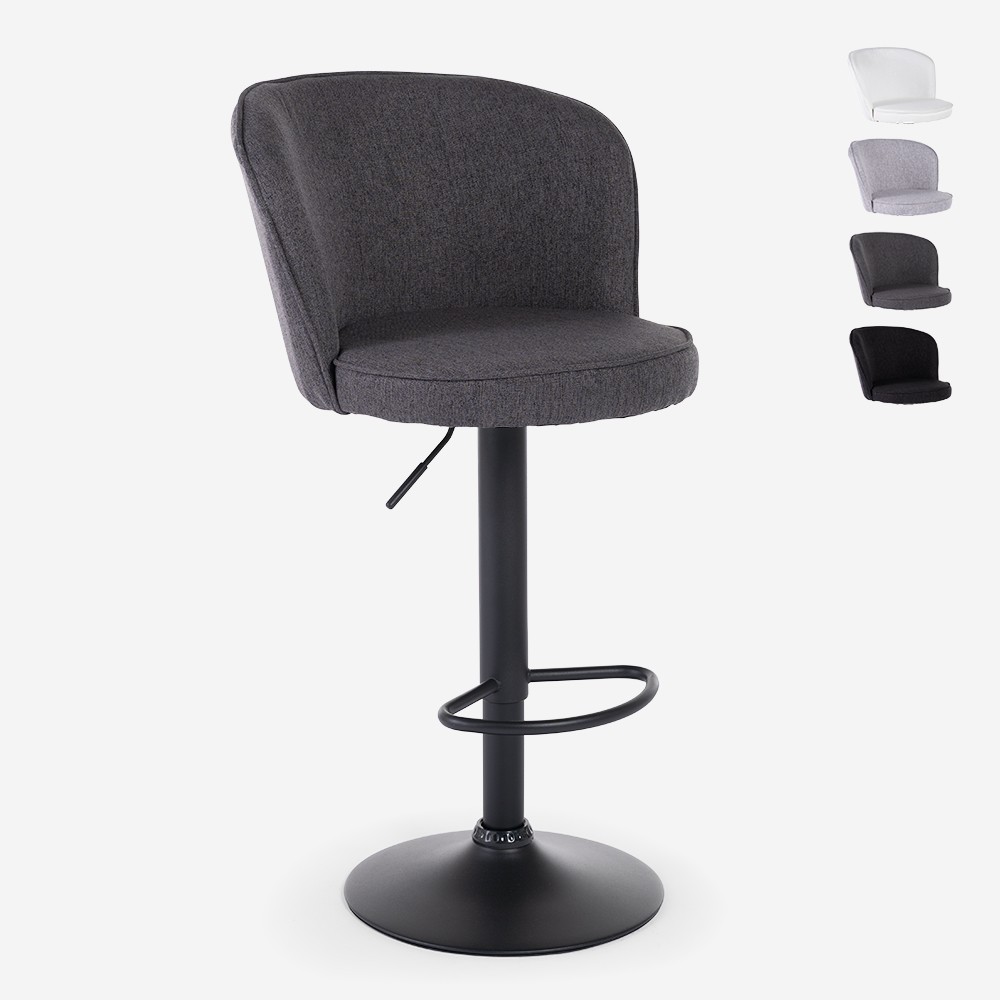 Verstelbare modern design barkruk in stof Calgary