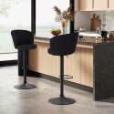 Verstelbare modern design barkruk in stof Calgary Keuze