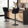 Verstelbare modern design barkruk in stof Calgary Keuze