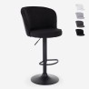 Verstelbare modern design barkruk in stof Calgary Korting