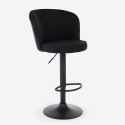Verstelbare modern design barkruk in stof Calgary Prijs