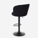 Verstelbare modern design barkruk in stof Calgary 