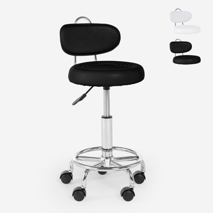 Ergonomische verstelbare en verrijdbare kruk voor schoonheidsspecialisten Kurili Verkoop