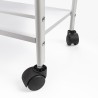 Schoonheidsspecialiste-kapperstrolley met 4 wielen, lade en planken Gordon Voorraad