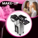 Schoonheidsspecialiste trolley make-up koffer met 4 wielen Sirius Aanbod