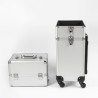 Schoonheidsspecialiste trolley make-up koffer met 4 wielen Sirius Voorraad