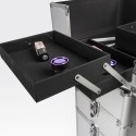 Schoonheidsspecialiste trolley make-up koffer met 4 wielen Sirius Karakteristieken
