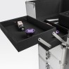 Schoonheidsspecialiste trolley make-up koffer met 4 wielen Sirius Karakteristieken
