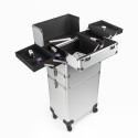 Schoonheidsspecialiste trolley make-up koffer met 4 wielen Sirius Afmetingen