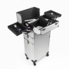 Schoonheidsspecialiste trolley make-up koffer met 4 wielen Sirius Afmetingen