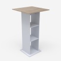Hoge bartafel met 3 planken 60x60 cm Sunet Voorraad